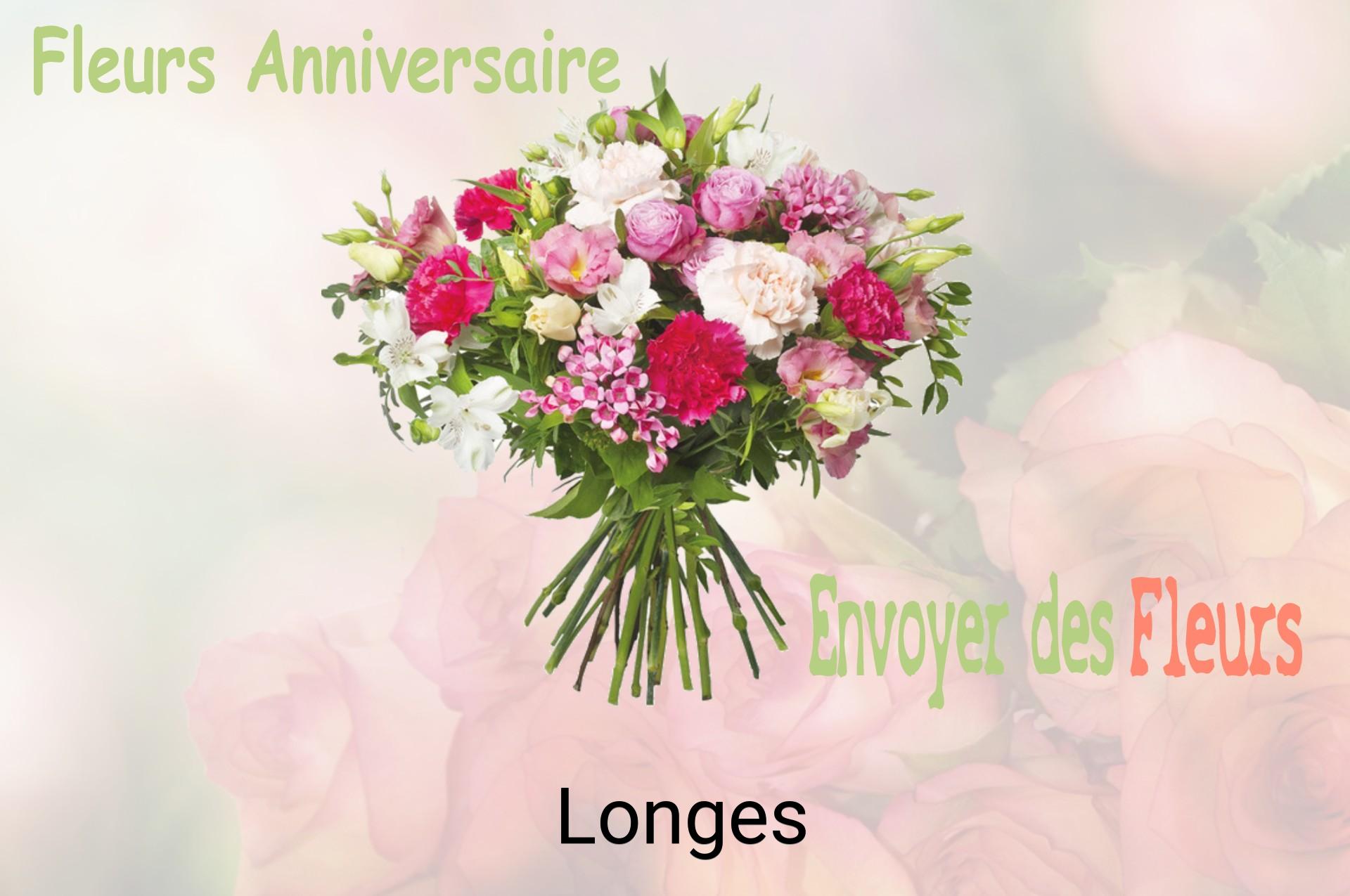 Bouquet de fleurs d’anniversaire livré à Longes